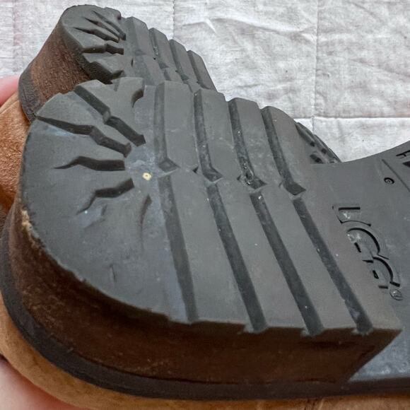 UGG Chaney Camel Suede Buckle Strap Zip Up Boots Cottagecore Prairie - US 8 - Picture 12 of 12